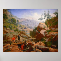 Miners in the Sierras - 1851/1852 Posters