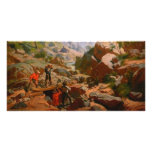 Miners in the Sierras by Charles Christian Nahl Customized Photo Card