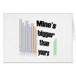 Mine's bigger than yours blank card
