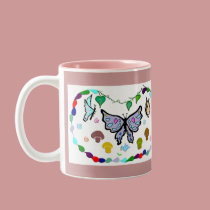 Mingling Butterflies mugs