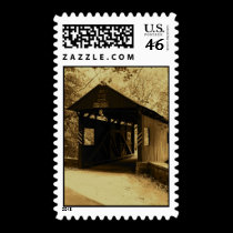 Mingo Creek Park Covered Bridge postage by JakesEyE Mingo Creek Park Covered Bridge postage