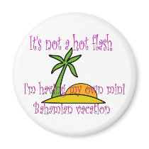 Mini Bahamian vacation magnets