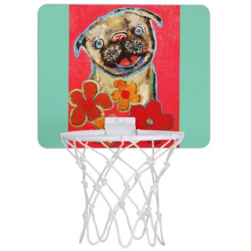 Mini Basketball Goal Hoop with Cute Puppy Dog Mini Basketball