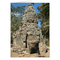 Mini Bayon ... Ta Prohm, Angkor Wat, Cambodia Greeting Cards