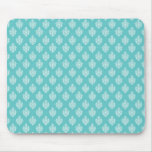 Mini blue damask vintage wallpaper pattern mousepads