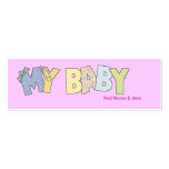 Mini Bookmarks for Baby Shower Party Favor Business Cards