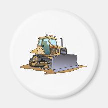 Mini Bulldozer Fridge Magnets