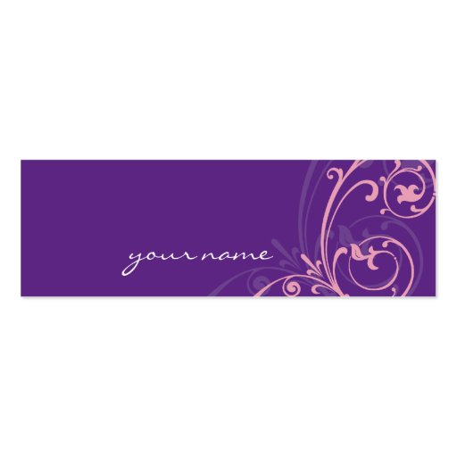MINI BUSINESS CARD :: fabulously 2 (front side)
