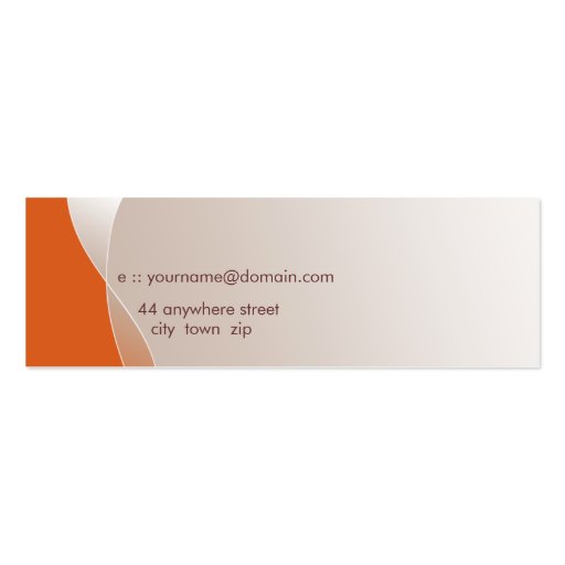 MINI BUSINESS CARD :: swishes 2 (back side)