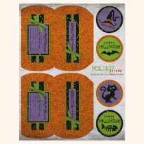 Mini caja de soplo de Halloween folletos