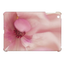 Mini caso de IPad brillante - fondo rosado de la m