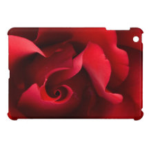 Mini caso de IPad brillante - rosa rojo con el esp