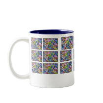 Mini Cubes Galore mugs by baxiemur Mini Cubes Galore mugs