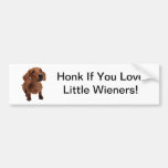 Mini Dachshund "Little Weiners" Bumper Sticker