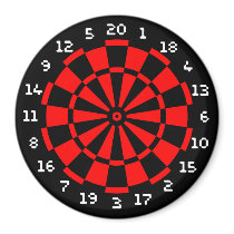 Mini Dartboard magnets by pixelholic Mini Dartboard magnets