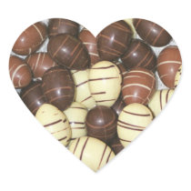 Mini Easter eggs in chocolate nest Heart Sticker