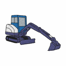 Mini Excavator embroidered shirts by ZazzleEmbroidery Mini Excavator embroidered shirts