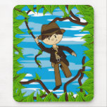 Mini Explorer on Jungle Vine Mousepad