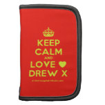 [Crown] keep calm and love [Love heart] drew x  Mini Folio Planners