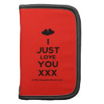 [Two hearts] i just love you xxx  Mini Folio Planners