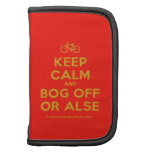 [Bicycle] keep calm and bog off or alse  Mini Folio Planners
