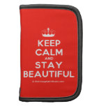 [Knitting crown] keep calm and stay beautiful  Mini Folio Planners
