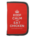 [Crown] keep calm and eat chicken  Mini Folio Planners