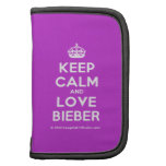 [Crown] keep calm and love bieber  Mini Folio Planners