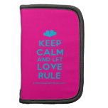 [Two hearts] keep calm and let love rule  Mini Folio Planners