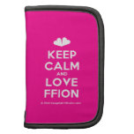 [Two hearts] keep calm and love ffion  Mini Folio Planners