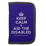 [Crown] keep calm & aid the disabled  Mini Folio Planners
