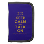 [UK Flag] keep calm and talk on  Mini Folio Planners