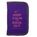 [Electric guitar] keep calm and rock out  Mini Folio Planners