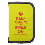 [Smile] keep calm and smile on  Mini Folio Planners
