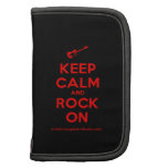 [Electric guitar] keep calm and rock on  Mini Folio Planners