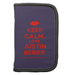 [Two hearts] keep calm, love justin beiber  Mini Folio Planners