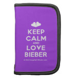 [Two hearts] keep calm and love bieber  Mini Folio Planners