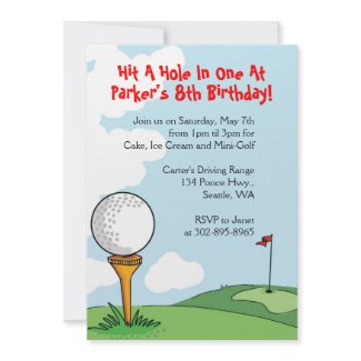 Mini-Golf themed birthday party invitations invitation Mini-Golf themed birthday party invitations invitation