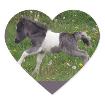 Mini Horse Heart Stickers
