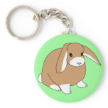 Mini Lop Rabbit Keychain