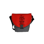 [Electric guitar] keep calm and rock out  Mini Messenger Bags