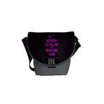 [Electric guitar] keep calm and rock on  Mini Messenger Bags