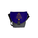[Crown] keep calm and adore lana.r [Love heart]  Mini Messenger Bags