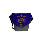 [Crown] walk on ya bludclart butter sket  Mini Messenger Bags