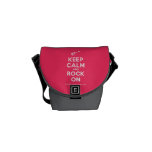[Electric guitar] keep calm and rock on  Mini Messenger Bags
