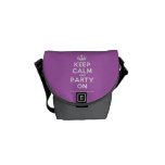 [Dancing crown] keep calm and party on  Mini Messenger Bags