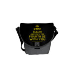 [Crown] keep calm and may the fourth be with you  Mini Messenger Bags
