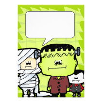 Mini Monsters Halloween invitation invitations