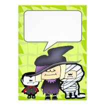 Mini Monsters Halloween invitation invitations