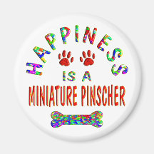 Mini Pinscher Happiness Magnets